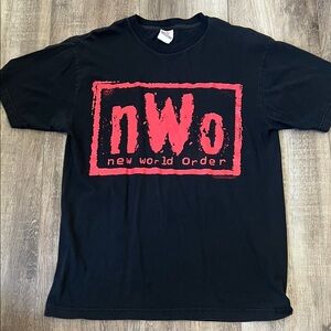 Vintage nWo Black and Red Wolfpack T-Shirt
